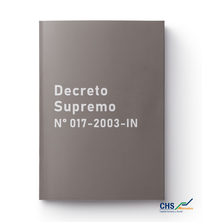 Decreto Supremo N° 017-2003-IN