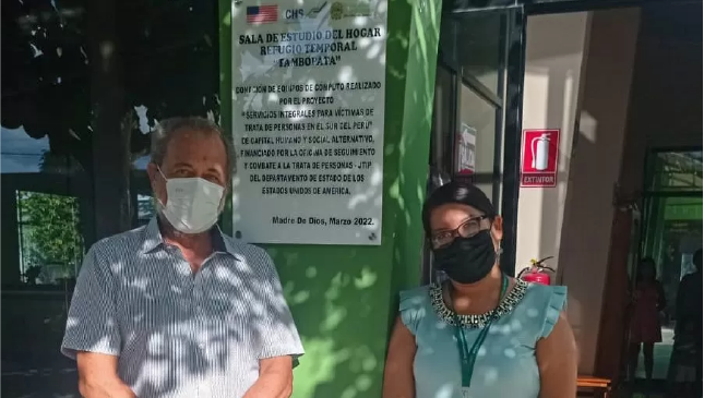 CHS Alternativo implementa sala de estudio en Hogar de Refugio Temporal en Madre de Dios