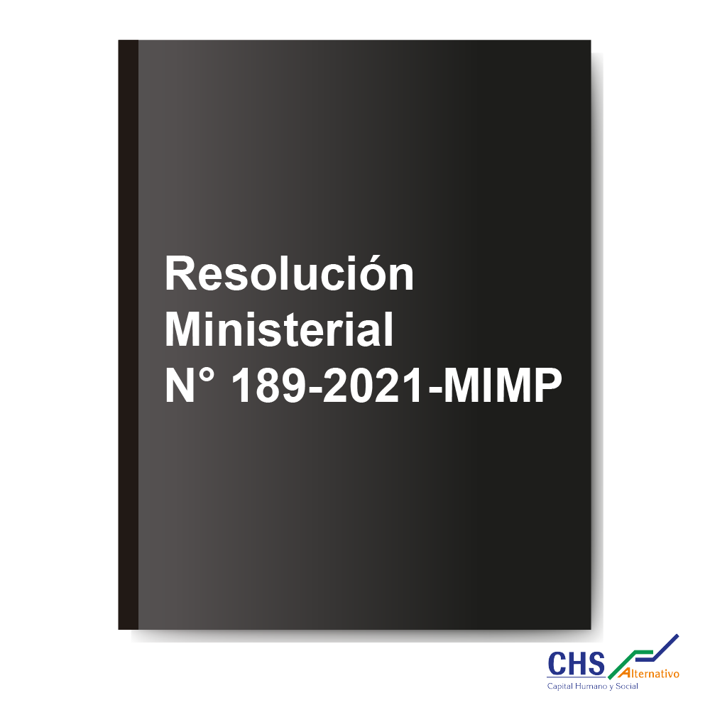 Resolución Ministerial N° 189-2021-MIMP